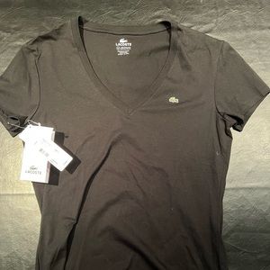 Lacoste V-neck Short sleeve T-shirt - Size 42 (10) NWT